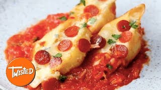 Homemade Pizza Stuffed Pasta Shells  Pasta Bake Recipes  Weeknight Pasta Dishes  Twisted [upl. by Eirffej]