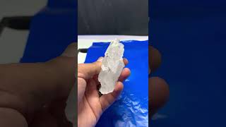 Step wise growth of water clear quartz crystal afghanistan crystals quartz quartzcrystal gems [upl. by Lehet396]