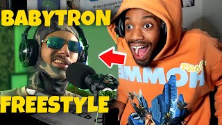 HE DONT MISSSS The BabyTron quotOn The RadarquotFreestyle REACTION [upl. by Lyndy]