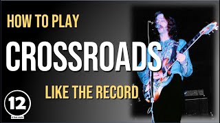 Crossroads  Cream  Guitar Lesson [upl. by Ilera]