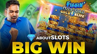 🌟BIG WIN on FISHIN POTS OF GOLD  GOLD BLITZ by GAMEBURGER STUDIOS🌟 [upl. by Eadrahs]