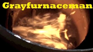 The effect of too much air in the oil burner flame [upl. by Ramahs74]