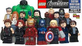 LEGO THE AVENGERS 2012 Custom Minifigure Showcase Road to KANG DYNASTY Update [upl. by Ahseik]