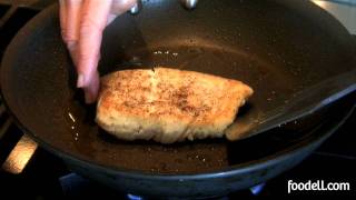 Pan frying fish [upl. by Tessil]