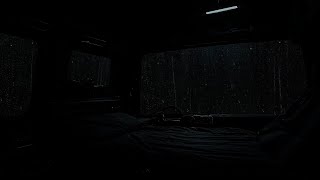 Rain Sound On Window Van  camping Heavy Rain for Sleep Study and Relaxation Meditation  ASMR [upl. by Allis]