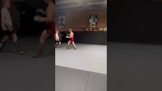 Head kick just grazed him boxing kickboxing mma [upl. by Noslen]