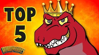 Top 5 Dinosaur Songs  Best Dinosaur Cartoons for Kids from Dinostory by Howdytoons [upl. by Aleemaj]