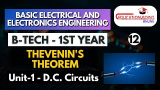 Thevenins theorem  Basic electrical engineering BTech 1st Year [upl. by Assillim]