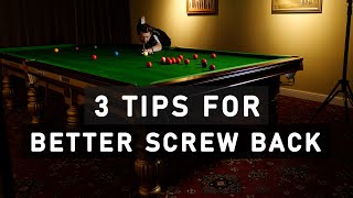 How to IMPROVE Your SCREW BACK  Snooker Tutorial for Beginners [upl. by Nazar61]