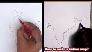 how to make map of india easily Ganitvala1 [upl. by Rengia]