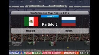 PES 2017 PS2 Mexico vs Russia  Confederation Cup 2017 [upl. by Alba]