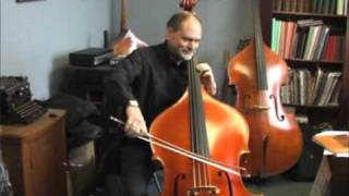 Thierry Barbe plays his new double bass from Laurent Demeyere luthier in Troyes France [upl. by Giuditta]