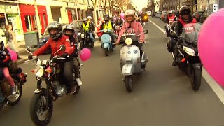 MotorradDemo Bikerinnen für Frauenrechte  DER SPIEGEL [upl. by Cyb]