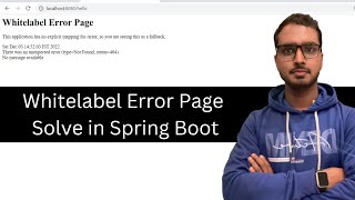 Whitelabel Error Page Problem Solved in Spring boot Spring boot Whitelabel Error Page 404 not found [upl. by Oirelav946]