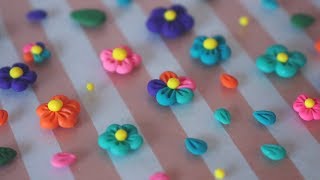 DIY EASY Polymer Clay Flower Petals amp Leaf Tutorial [upl. by Oiramaj]