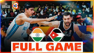 India v Jordan  Basketball Full Game  FIBAWC 2023 Qualifiers [upl. by Proudfoot463]