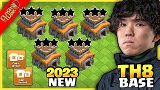 TOP 10 NEW BEST TH8 WAR BASE LINK 2024  TH8 CWL BASE LINK 2024  TH8 BASE LINK 2024 CLASH OF CLANS [upl. by Wagoner]