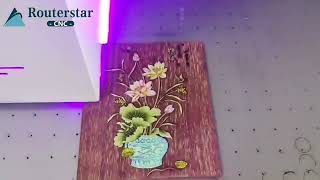 Mini Cnc Printing Machine UV printer printing on Wood Plate printing printingmachine [upl. by Eixel]