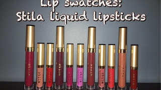 Lip swatches stila stay all day liquid lipsticks [upl. by Clerissa]