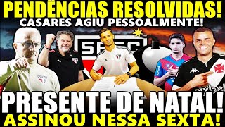 PRESENTE DE NATAL PRA TORCIDA SPFC RESOLVE PENDÊNCIAS E FECHA ACORDO ASSINOU NESSA SEXTA [upl. by Muhan]