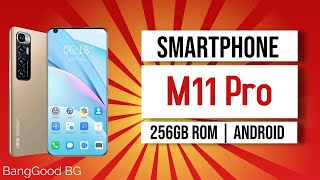 2021 New M11 Pro Smartphone 4G 5G Unlock Android Mobile 256GB Original 73inch [upl. by Bonnee168]