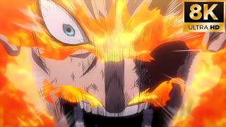 Endeavor vs Nomu 8K  My Hero Academia S4 E25 [upl. by Marcella]