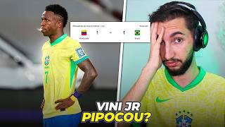 Brasil 1 x 1 Venezuela  BRASIL MUITO MAL Vini Jr quotpipocouquot dnv🍿 [upl. by Eilak]