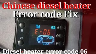 Error code 6 fix Chinese diesel heater [upl. by Sirret]