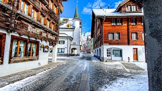 Andermatt is a magical Swiss village in winter ❄️ Switzerland 4K 🇨🇭 [upl. by Isobel]