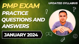 PMP Exam Questions 2024 Jan and Answers Practice Session  PMP Exam Prep  PMP for Project Manager [upl. by Eynttirb438]