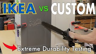 IKEA Kitchen Cabinet Door VS Custom Painted Door Which is MORE DURABLE [upl. by Etterrag]