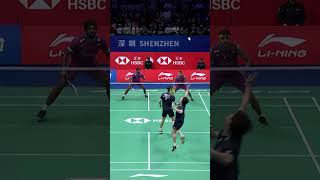 Indian Vs South Korea Double Match Full Intersting Rally badminton likesmashshortstricks [upl. by Ainedrag]