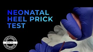 How to do a neonatal heel prick test capillary blood gas collection [upl. by Dorelle]