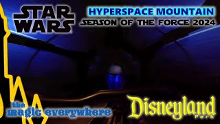 4k Hyperspace Mountain  Season of the Force 2024 at Disneyland [upl. by Corwin]