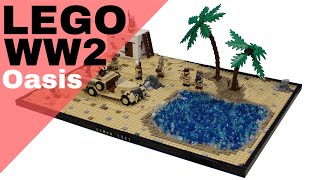 LEGO WW2 LRDG Oasis scene [upl. by Nosrettap]