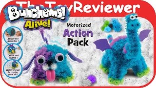 Bunchems Alive Motorized Action Pack Puppy amp Dragon Unboxing Toy Review by TheToyReviewer [upl. by Ardnaet]