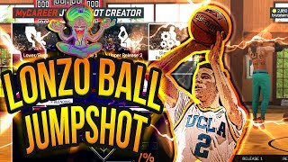 NBA 2K17  HOW TO CREATE LONZO BALL JUMPSHOT [upl. by Annie]