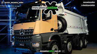 MercedesBenz lança extrapesado Arocs 8x4 no Brasil [upl. by Berni]