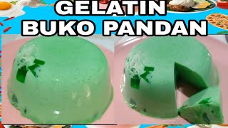 BUKO PANDAN JELLY  GELATIN RECIPE dorenbacanikitchen9107 [upl. by Merline671]