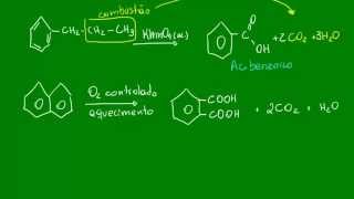 Oxidação dos Hidrocarbonetos Aromáticos  Química Orgânica  Química [upl. by Grenier]