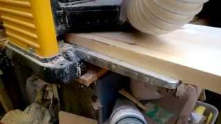 Dewalt DW733 Planer Thicknesser amp Scheppach extractor [upl. by Rekab]