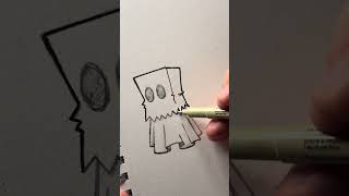 Ink my drawing with me shortshortsketchwithj [upl. by Donal600]