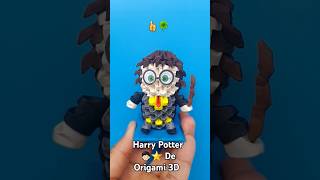 Harry Potter 🧑🏻⭐️ De Origami 3D 👍🍀 [upl. by Netsriik490]