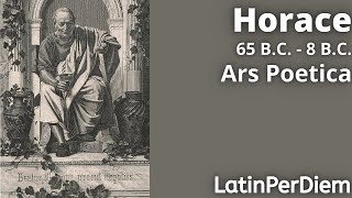 LatinPerDiem Latin Lessons Horace Ars Poetica Episode 1 [upl. by Tloc364]