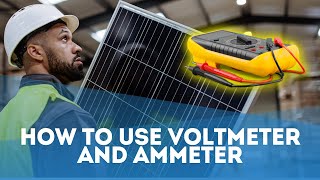 How To Use Voltmeter And Ammeter Using Solar  EASY TUTORIAL [upl. by Baptist]