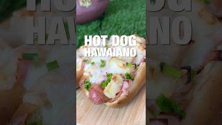 Hot dog hawaiano con 5 ingredientes hotdog hawaiana snack [upl. by Eelirak]