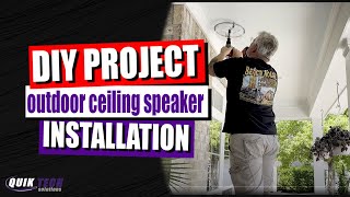 How To Install Outdoor Ceiling Speakers [upl. by Leba810]