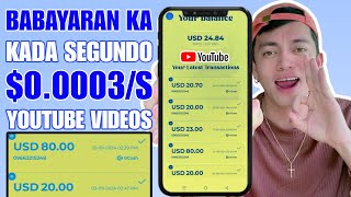 Watch Videos Per Second Min Cashout ₱20 Gcash Withdrawal Method  Earn Free Gcash Money [upl. by Tena]