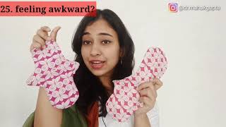 CLOTH PADS FAQ PART 2 HINDI [upl. by Anilrats]