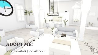 Boho Coastal Queenslander House Speed Build🌿 Roblox Adopt Me [upl. by Tasha382]